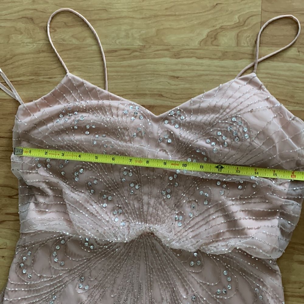 Andrianne papell long dress size 8 pink sequence - Picture 5 of 8